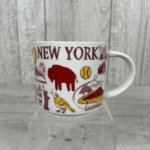 Starbucks New York Been There Series 14oz Coffee Tea Mug GUC Apple Buffalo Lakes